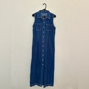 Vintage Gap Denim Maxi Dress